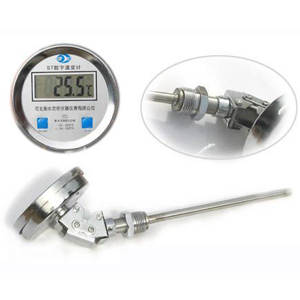 Digital display bimetal thermometer